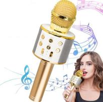 žaislinis mikrofonas vakarėliams su bluetooth