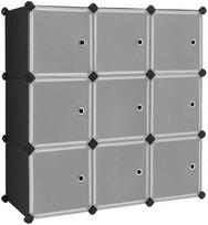 Songmics Sandėliavimo organizatorius, 93x31x93 cm, juodas