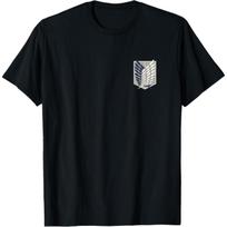 Attack on Titan Season 3 Scout Regiment Anime T-Shirt(1) S juoda