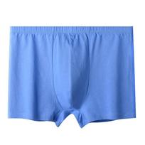 Vyriški apatiniai vidutinio amžiaus ir vyresnio amžiaus žmonėms aukštu liemeniu medvilniniai apatiniai laisvi ir kvėpuojantys apatiniai 2XL blue