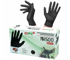 MA PROFESSIONAL- Nitrilinės pirštinės juodos - STRONG 5g. 100vnt XL- 10 dydis