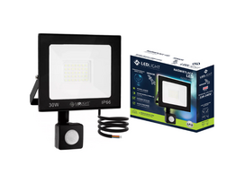 LED lauko prožektorius su judesio davikliu 30W PREMIUM 6500K