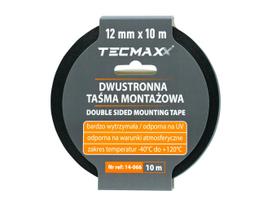 TECMAXX - Dvipusė tvirtinimo juosta juoda -40°C - +120°C / 12mm x 10m