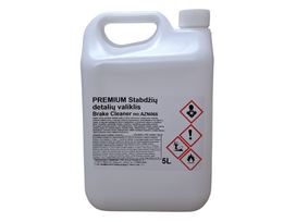 PREMIUM Stabdžių detalių valiklis profesionalus Brake Cleaner 5L ARZENA (alternatyva populiariausiems - švelniausias kvapas)