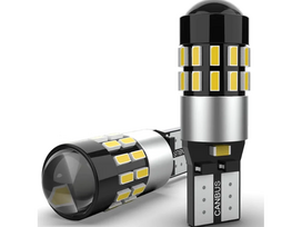 LED automobilio lemputė w5w t10 CANBUS 12v/24v 2vnt