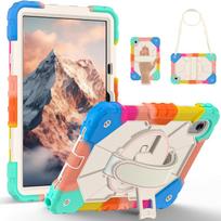 Dėklas Lenovo Idea Tab 11 colių tb336fu, 360 laipsnių besisukantis šarvuotas galinis stovas, Dangtelis Lenovo Xiaoxin Pad 11 2025 planšetiniam kompiuteriui Idea Tab 11 TB336FU rožinio aukso spalvos