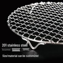 Ypač storas apvalus nerūdijančio plieno kepsninės grotelių tinklas, supakuotas po vieną Flat 13cm