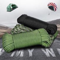 Paracord 550 parašiuto virvė 7 gyslų 31M/100FT palapinės virvės stovyklavimo virvei žalia/balta