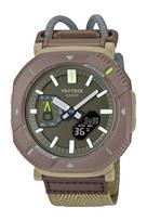 Casio Pro Trek Hiker Line laikrodis su tvirtu ir biomasės plastiku, rudas, Bluetooth, saulės energija, statyba, PRJ-B001B-5JF, vyriškas,