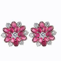 SODROV Rainbow Jewelry Spalvingi krištolo cirkonio auskarai moterims Susegti auskarai be ausies skylutės