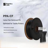 Bambu Lab PPA-CF Carbon Fiber Nylon 3D Filament juoda