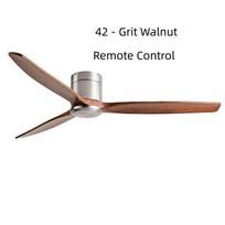42-60  Komercinis lubinis ventiliatorius Modernaus stiliaus Medinės mentės Elektrinis ventiliatorius Ypač tylus Vilos viešbučio dekoravimo ventiliatorius Remote Control