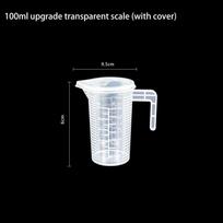 100-5000ml Plastikinis matavimo puodelis su dangteliu Graduotas skysčių indas Virtuvės Skaidrus Kepimo Matavimo Įrankiai Didelis Tūris