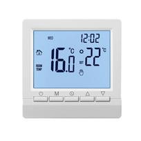 Išmanusis termostatas Apšvietimas AA baterija Programuojamas valdiklis Su vaikų užraktu Namų dujinio katilo šildymo temperatūros valdiklis