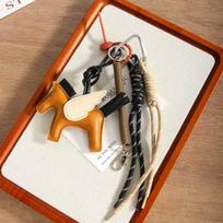 Little Pegasus bag pendant cute tassel contrasting color cartoon pendant car keychain leather pony ruda