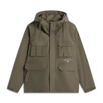 Li Ning Sports Lifestyle Series Hooded Windbreaker Long Sleeve Coat Men Outerwear Military-Green AFDV187-3 XL