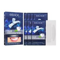 EELHOE Mėtų 14 porų ryškiai baltų dantų balinimo juostelių dantų rinkinys burnos higienos priežiūros baliklio dantų lipdukai jautriems dantims 7pcs