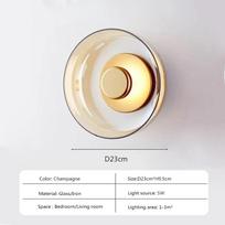 LED modernus stiklinis sieninis šviestuvas Kūrybiniai lubų šviestuvai miegamojo prie lovos svetainei valgomajam vidaus namų dekoratyviniai šviestuvai Cool white skaidri
