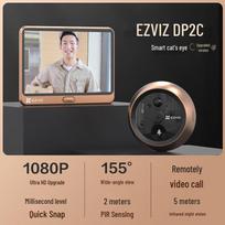 Ezviz DP2C 2MP išmanioji durų akutės kamera (CN versija) dp2c standartinė versija (be sd kortelės) spalva