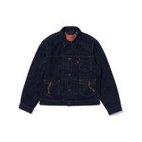 Levis FW22 Vienspalvis Džinsinis Švarkas su Sagomis Vyriškas Švarkas Tamsiai Mėlynas A2699-0002 S