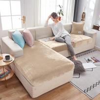 Elastingi aksominiai sofos sėdynių pagalvėlių užvalkalai svetainei pagalvėlė Chaise Longue prabangus kampinis L formos baldų sofos užvalkalai Normal Size (S)-1pc