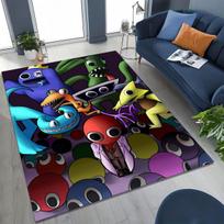 Game 3D R-Rainbow F-Friends Cartoon Art Rug for Bedroom Living Room Sofa Home Doormat Decor,Large Kid Play Non-slip Floor Mat 40x60cm( 15x23in )
