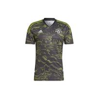 adidas Manchester United Condivo 22 treniruočių marškinėliai vyrams, juodi/mėlyni, HE6682 S