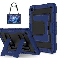 Dėklas Samsung Galaxy Tab A11+ A11 Plus 2025 11'' SM-X230 SM-X235, tvirtas šarvuotas stovas, planšetinio kompiuterio dangtelis su dirželiu Tab A11 Plus 11inch
