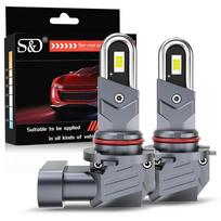 2Pcs H4 H7 LED Headlights Canbus H11 H8 HB3 9005 HB4 9006 Light Bulbs 20000Lm U-Shaped Copper Tube Car Lights Fanless Headlamp 6000K White 12V H7