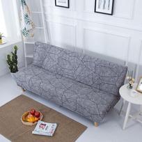 Įskaičiuotas sofos užvalkalas be porankio Sulankstomas sofos lovos užvalkalas Tvirtai apvyniojamas elastingas baldų apsaugas Slipcover sofos užvalkalas S-120-150CM