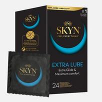 Prezervatyvai be latekso SKYN Extra Lube (24 vnt.)