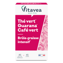 VITAVEA Žalioji arbata, guarana ir žalia kava, 45 vnt
