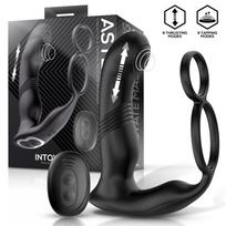 InToYou Astex Thrusting & Tapping Prostate Massager 3 Motors with Remote Black