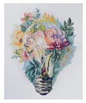 Siuvinėjimo kryželiu rinkinys „Šviesios mintys“ 16x19 cm AAH-229