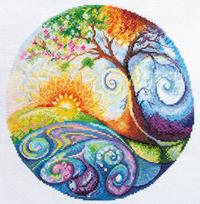 Siuvinėjimo rinkinys „Pirmoji aušra“ 24x24 cm AAH-134