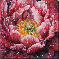 Karoliukų siuvinėjimo rinkinys „Rasos bučinys“ 23x23 cm AAB-951