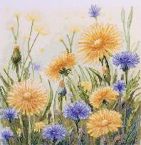 Kryželiu siuvinėjimo rinkinys „Šnabždanti žolė“ 26x26 cm AAH-300
