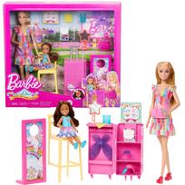 Barbie rinkinys su lėle, aksesuarais ir  spalvą keičiančia sesute Chelsea, JFL61