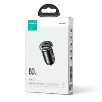 Joyroom JR-CCN04 60W USB-A USB-C mini įkroviklis - juodas