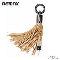 Remax RC-053i Dizaina Atsēgu piekariņš ar Apple Lightning Datu [and]amp, Uzlādes Kabeli (MD818) Zeltains
