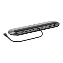 BELKIN INC014BTSGY laptop dock/port replicator, wired USB 3.2 Gen 2 (3.1 Gen 2) Type-C, black, grey