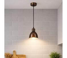 Brilagi - LED pakabinamas šviestuvas ant troselio RIDDY 1xE27/60W/230V varinis/patina