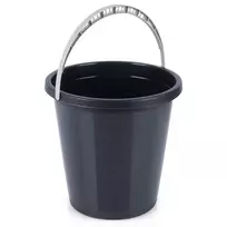 Plastikinis kibiras 5 l juodas