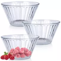 Stiklinių dubenėlių rinkinys 11,5 cm, 270 ml, 3 vnt.