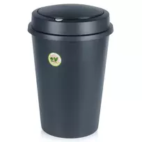Atliekų dėžė plastikinė juoda 47 l