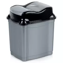 Šiukšliadėžė plastikinė pilka 5 l