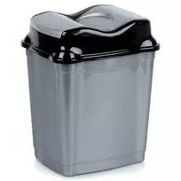 Plastikinė šiukšliadėžė 9 l pilka