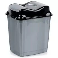 Šiukšliadėžė plastikinė pilka 16 l