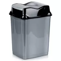 Šiukšliadėžė plastikinė pilka 28 l