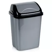 Šiukšliadėžė plastikinė pilka 10 l